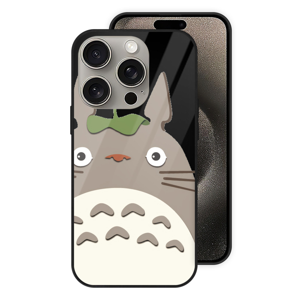 （画像用） となりのトトロ 草壁メイ 草壁サツキ My Neighbor Totoro Satsuki Kusakabe Mei Kusakabe 【iPhone15Pro対応】スマホケース 耐衝撃＆黄変防止 背面ガラス
