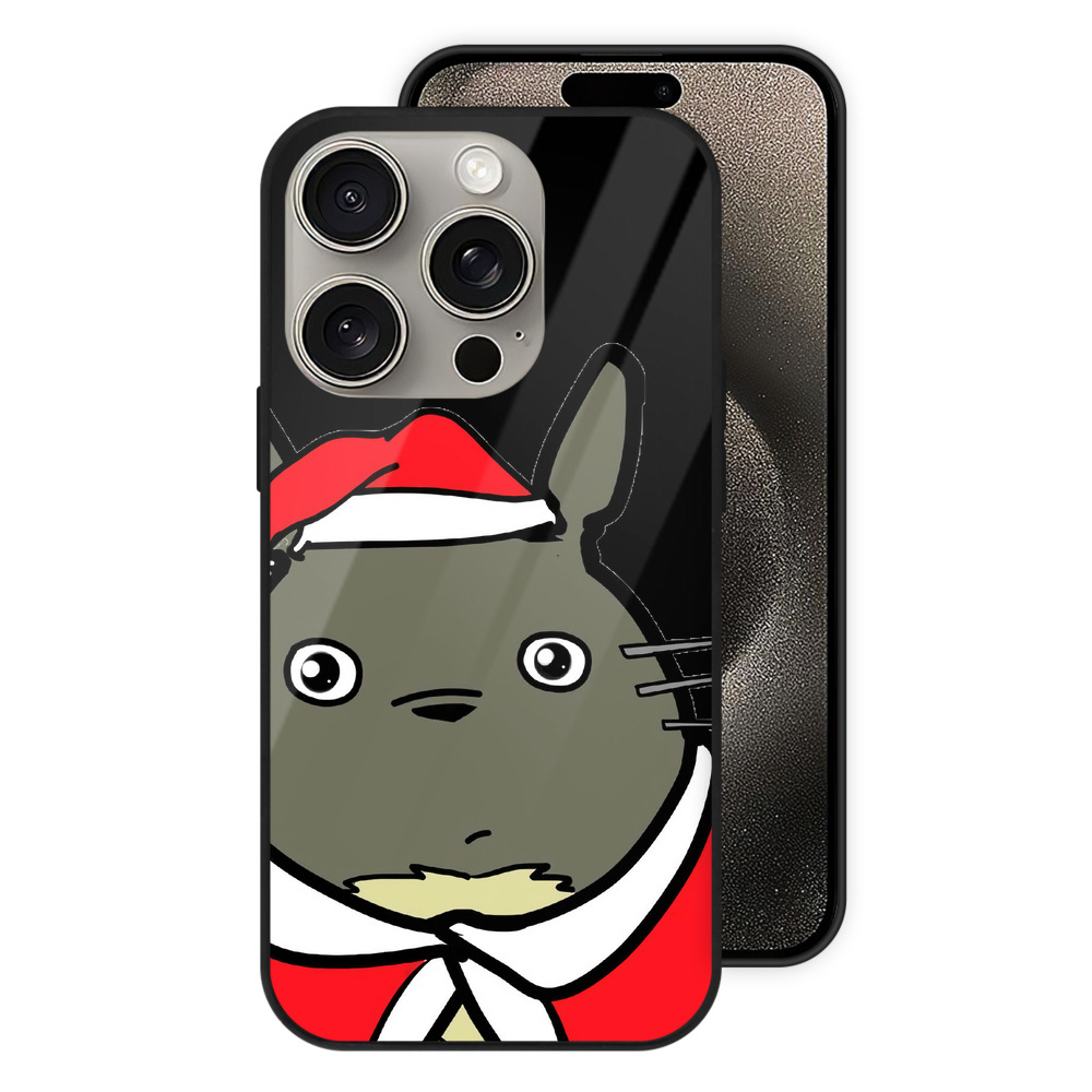 （画像用） となりのトトロ 草壁メイ 草壁サツキ My Neighbor Totoro Satsuki Kusakabe Mei Kusakabe 【iPhone15Pro対応】スマホケース 耐衝撃＆黄変防止 背面ガラス