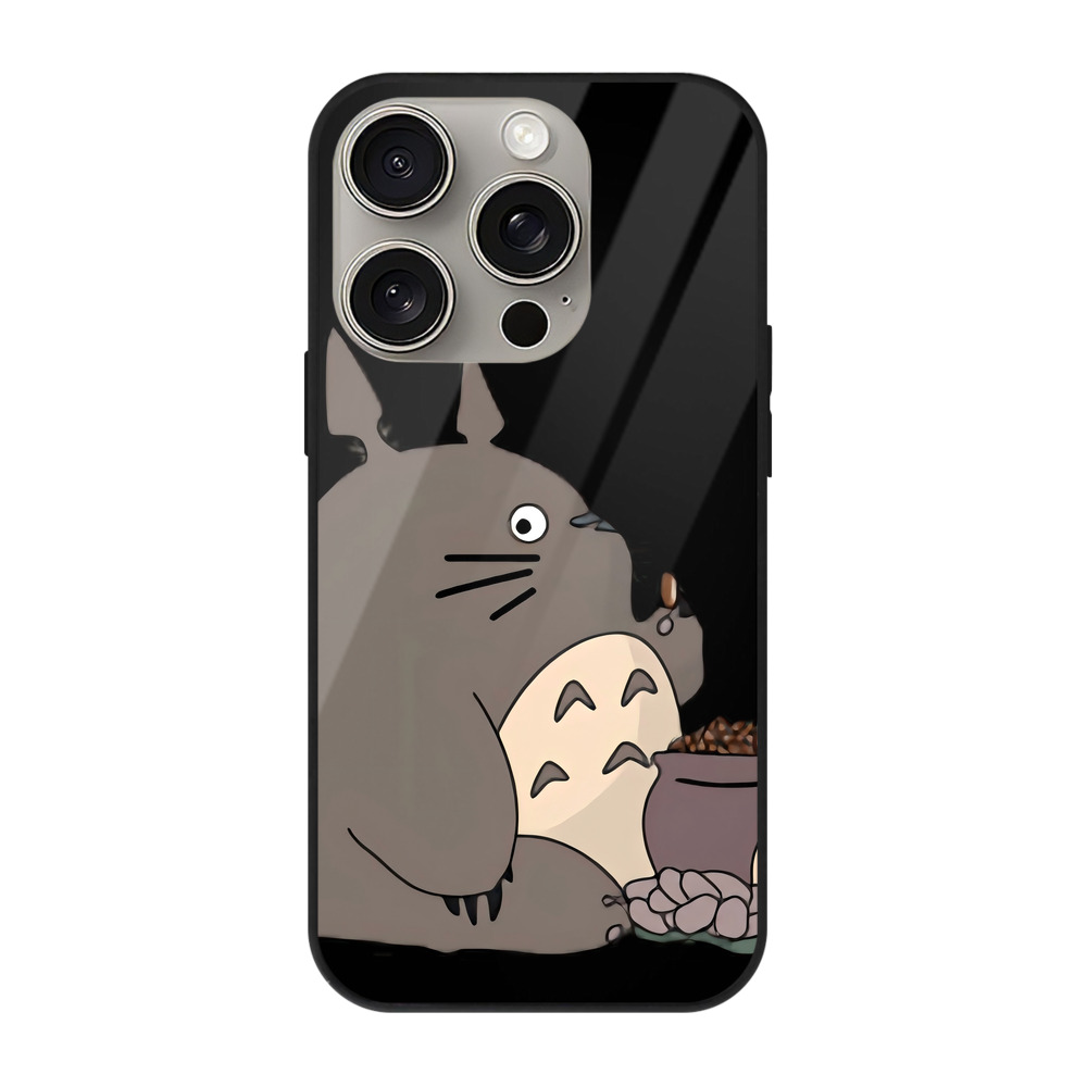 （画像用） となりのトトロ 草壁メイ 草壁サツキ My Neighbor Totoro Satsuki Kusakabe Mei Kusakabe 【iPhone15Pro対応】スマホケース 耐衝撃＆黄変防止 背面ガラス