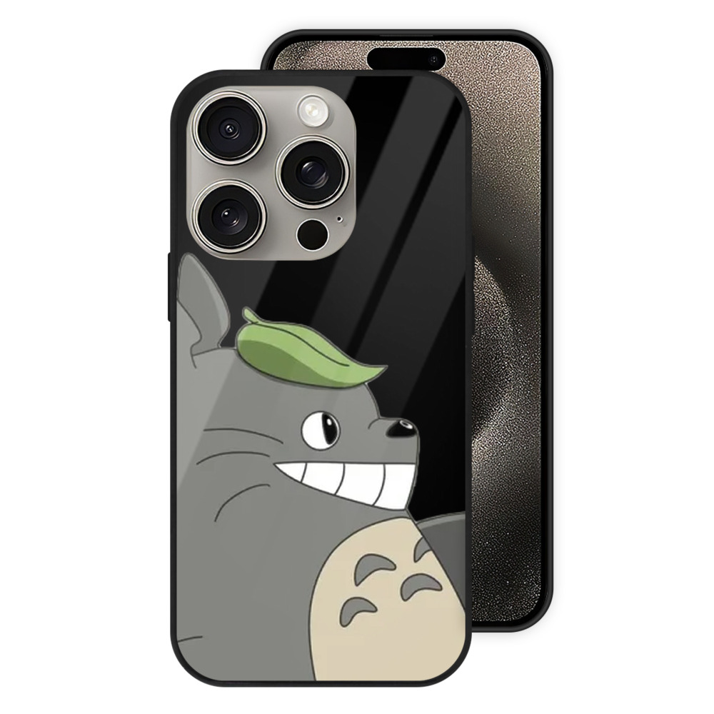 （画像用） となりのトトロ 草壁メイ 草壁サツキ My Neighbor Totoro Satsuki Kusakabe Mei Kusakabe 【iPhone15Pro対応】スマホケース 耐衝撃＆黄変防止 背面ガラス