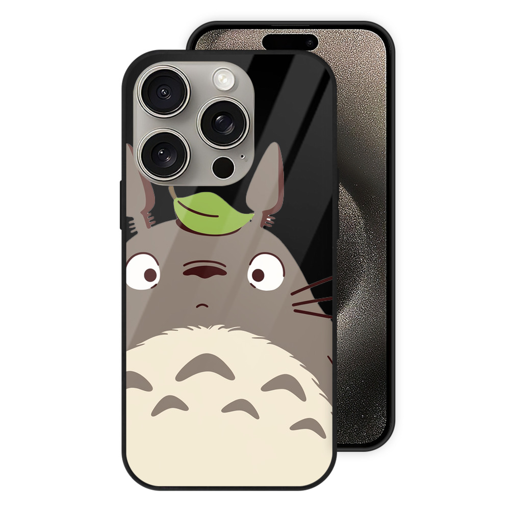 （画像用） となりのトトロ 草壁メイ 草壁サツキ My Neighbor Totoro Satsuki Kusakabe Mei Kusakabe 【iPhone15Pro対応】スマホケース 耐衝撃＆黄変防止 背面ガラス