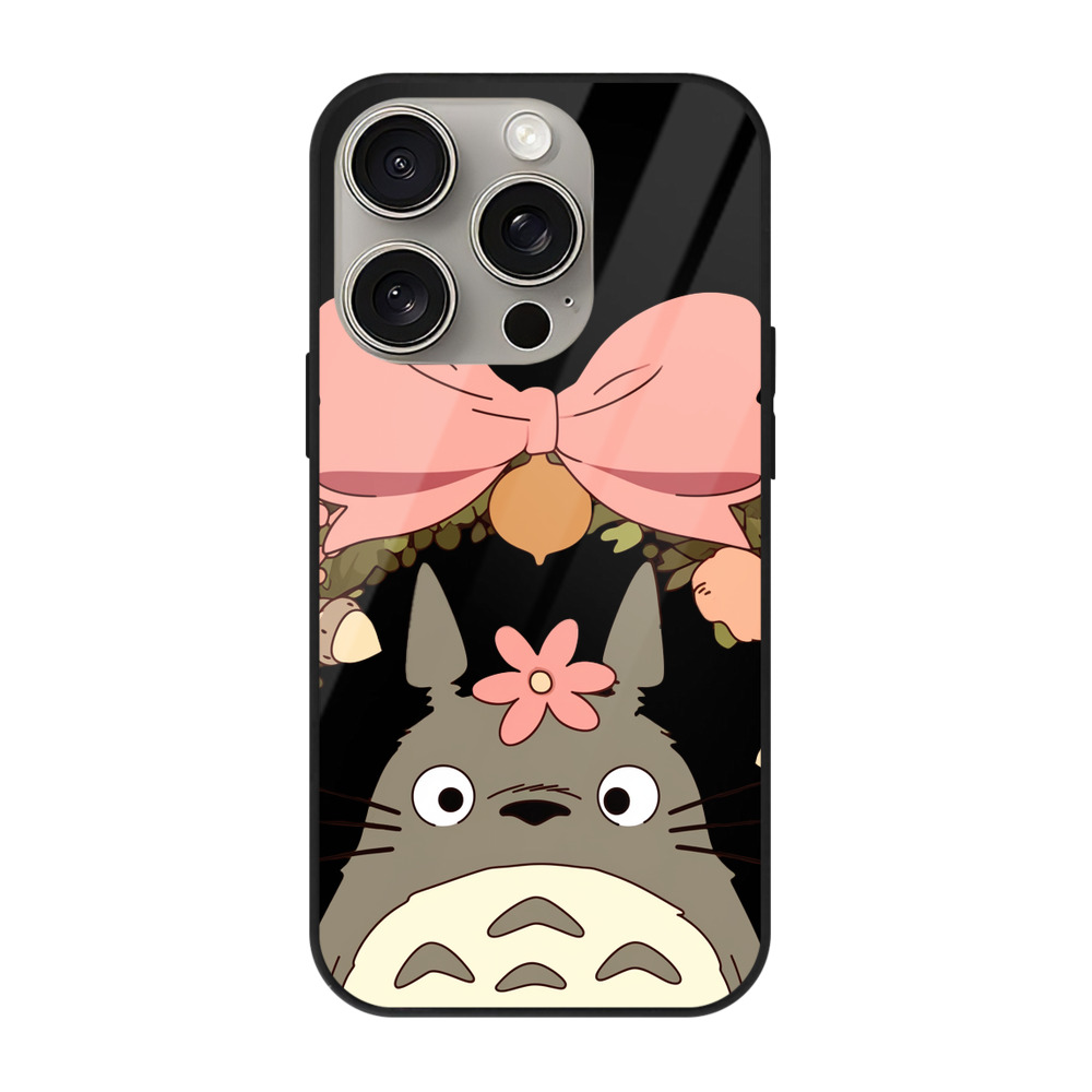 となりのトトロ 草壁メイ 草壁サツキ My Neighbor Totoro Satsuki Kusakabe Mei Kusakabe 【iPhone15Pro対応】スマホケース 耐衝撃＆黄変防止 背面ガラス