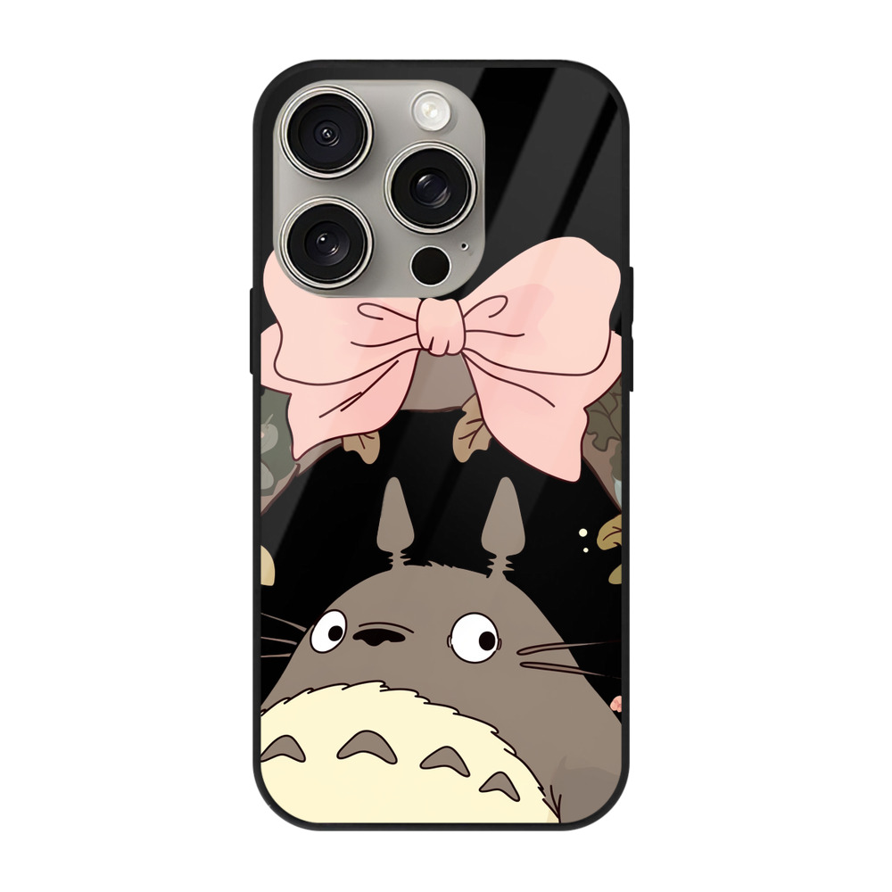 となりのトトロ 草壁メイ 草壁サツキ My Neighbor Totoro Satsuki Kusakabe Mei Kusakabe 【iPhone15Pro対応】スマホケース 耐衝撃＆黄変防止 背面ガラス