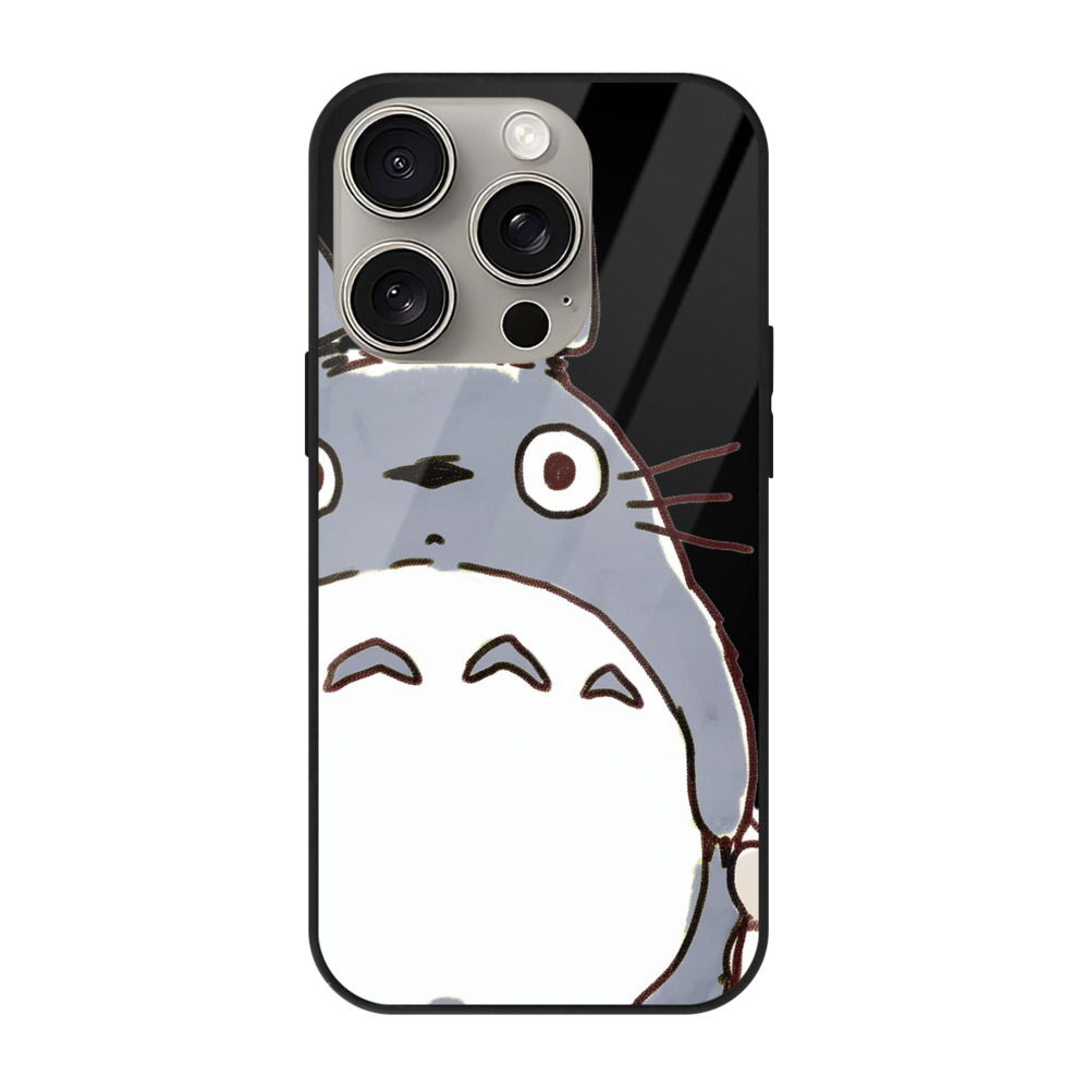 となりのトトロ 草壁メイ 草壁サツキ My Neighbor Totoro Satsuki Kusakabe Mei Kusakabe 【iPhone15Pro対応】スマホケース 耐衝撃＆黄変防止 背面ガラス