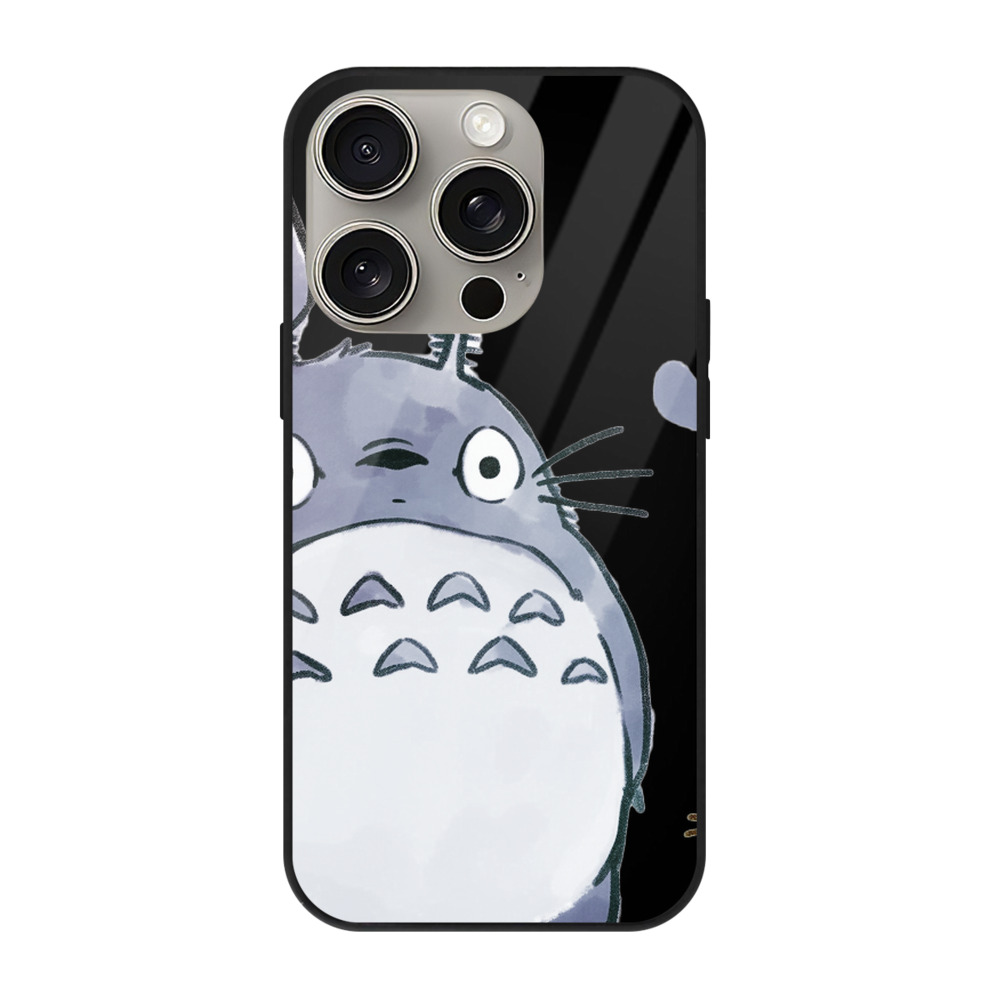 となりのトトロ 草壁メイ 草壁サツキ My Neighbor Totoro Satsuki Kusakabe Mei Kusakabe 【iPhone15Pro対応】スマホケース 耐衝撃＆黄変防止 背面ガラス