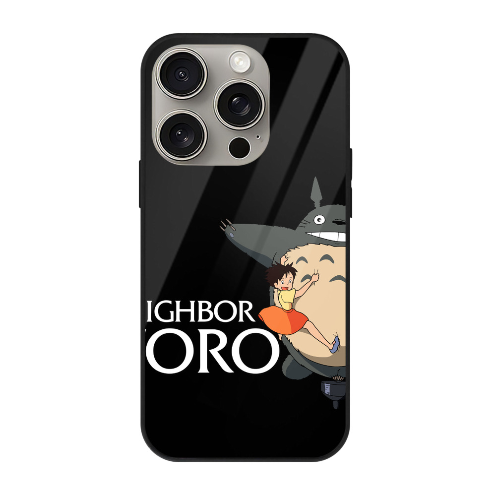 となりのトトロ 草壁メイ 草壁サツキ My Neighbor Totoro Satsuki Kusakabe Mei Kusakabe 【iPhone15Pro対応】スマホケース 耐衝撃＆黄変防止 背面ガラス