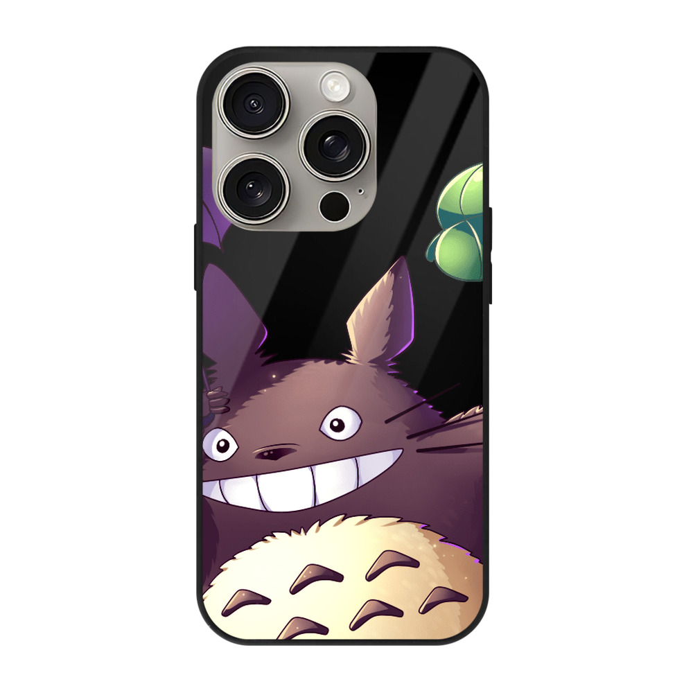 となりのトトロ 草壁メイ 草壁サツキ My Neighbor Totoro Satsuki Kusakabe Mei Kusakabe 【iPhone15Pro対応】スマホケース 耐衝撃＆黄変防止 背面ガラス
