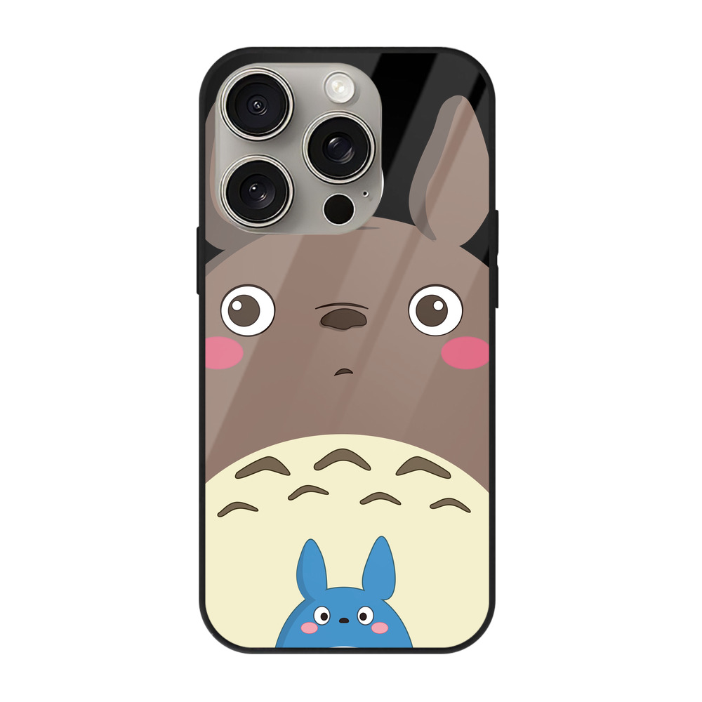 となりのトトロ 草壁メイ 草壁サツキ My Neighbor Totoro Satsuki Kusakabe Mei Kusakabe 【iPhone15Pro対応】スマホケース 耐衝撃＆黄変防止 背面ガラス