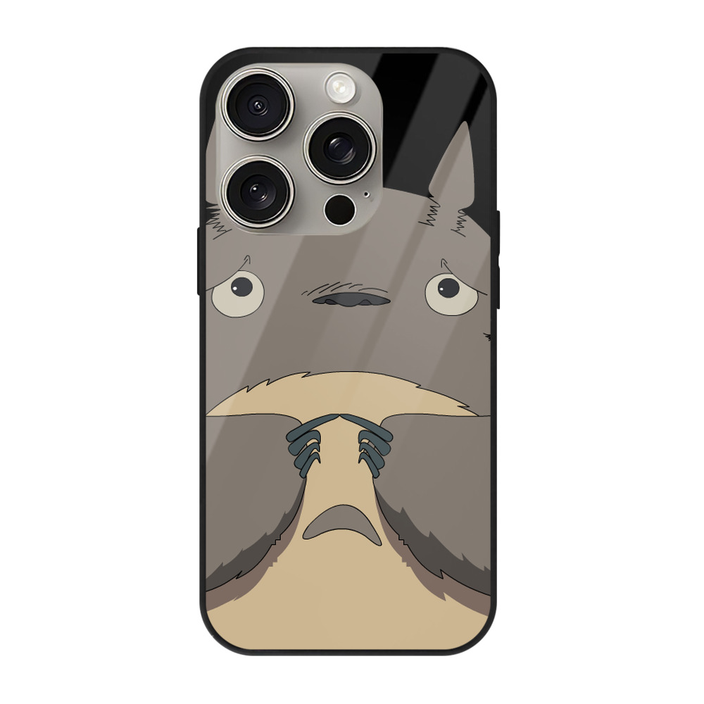 となりのトトロ 草壁メイ 草壁サツキ My Neighbor Totoro Satsuki Kusakabe Mei Kusakabe 【iPhone15Pro対応】スマホケース 耐衝撃＆黄変防止 背面ガラス