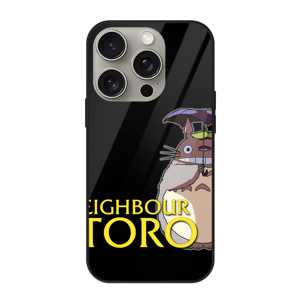 となりのトトロ 草壁メイ 草壁サツキ My Neighbor Totoro Satsuki Kusakabe Mei Kusakabe 【iPhone15Pro対応】スマホケース 耐衝撃＆黄変防止 背面ガラス