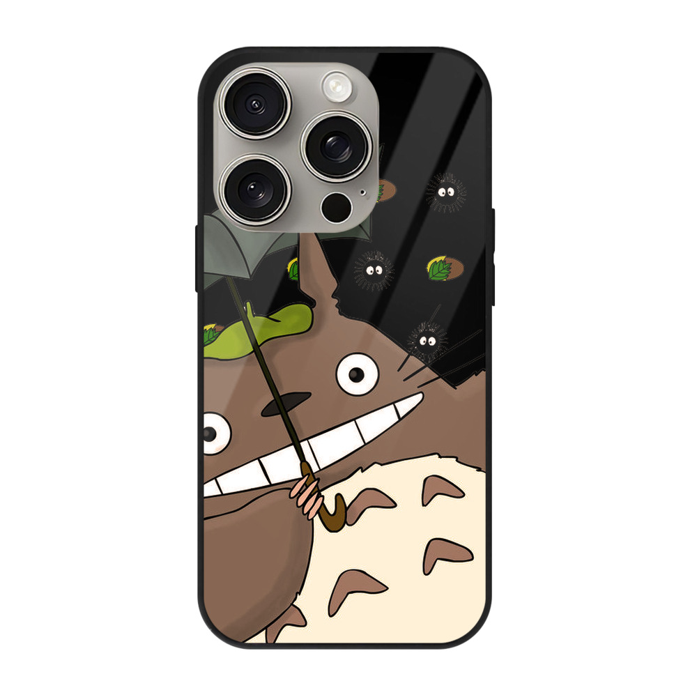 となりのトトロ 草壁メイ 草壁サツキ My Neighbor Totoro Satsuki Kusakabe Mei Kusakabe 【iPhone15Pro対応】スマホケース 耐衝撃＆黄変防止 背面ガラス