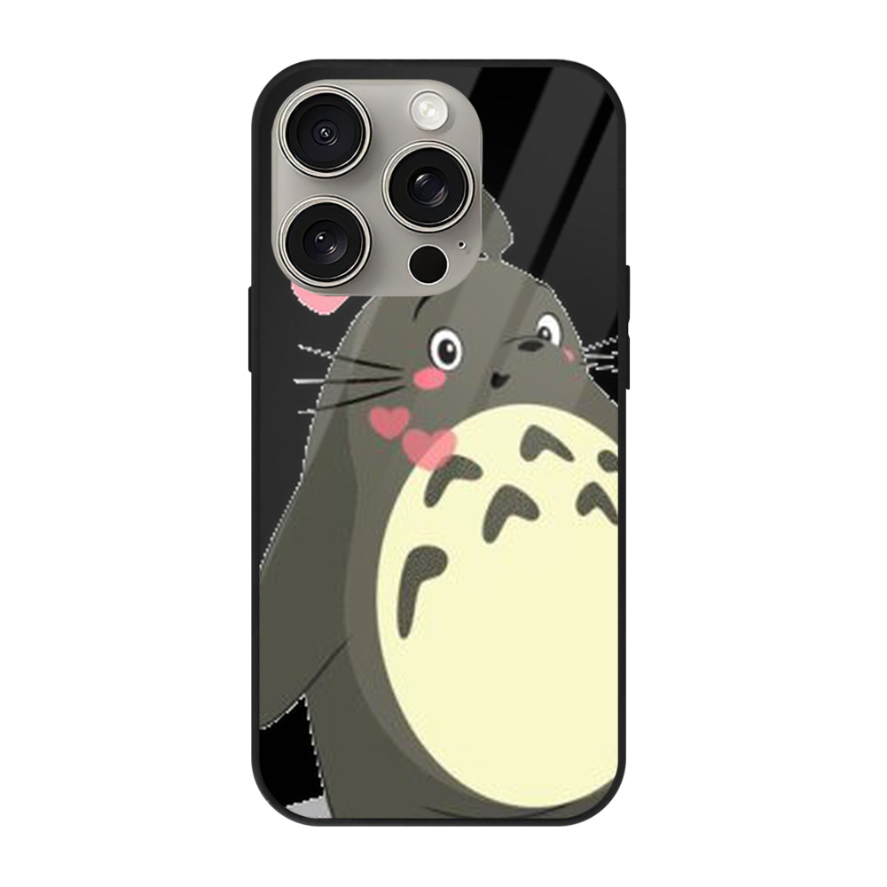 となりのトトロ 草壁メイ 草壁サツキ My Neighbor Totoro Satsuki Kusakabe Mei Kusakabe 【iPhone15Pro対応】スマホケース 耐衝撃＆黄変防止 背面ガラス