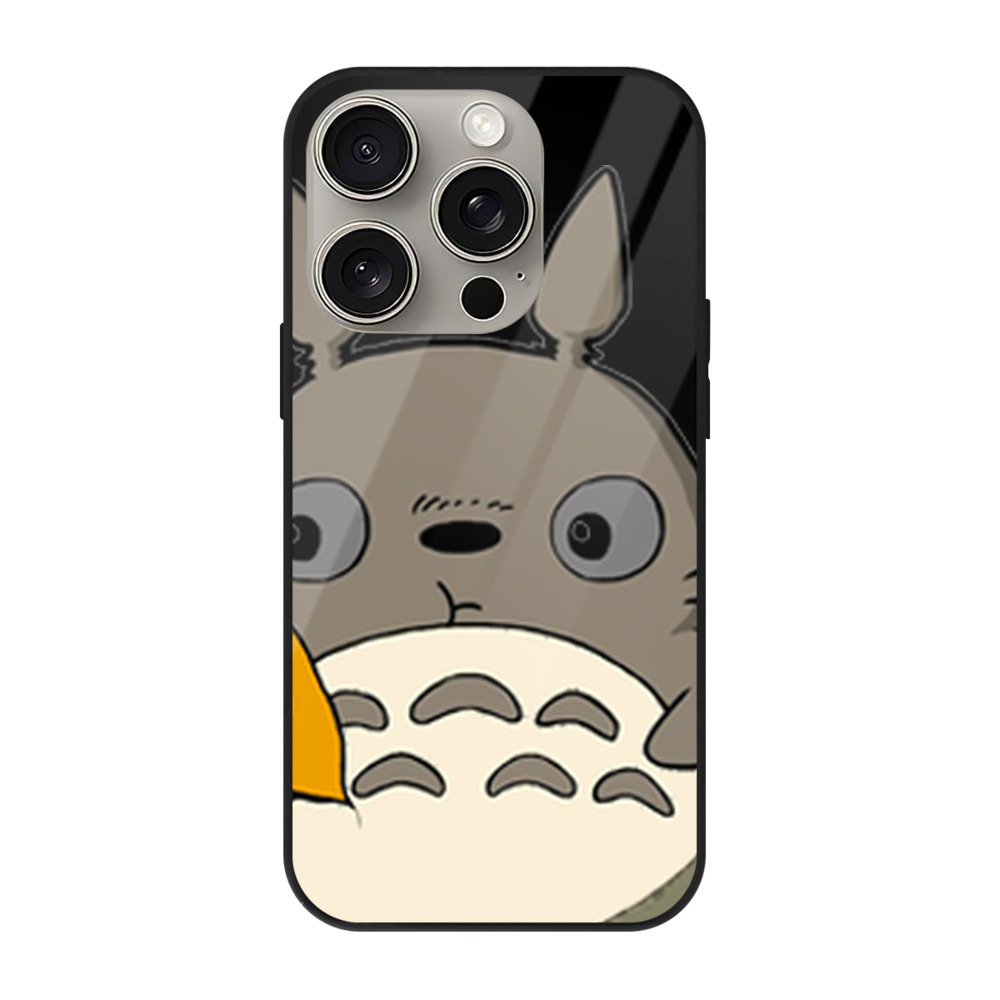 となりのトトロ 草壁メイ 草壁サツキ My Neighbor Totoro Satsuki Kusakabe Mei Kusakabe 【iPhone15Pro対応】スマホケース 耐衝撃＆黄変防止 背面ガラス