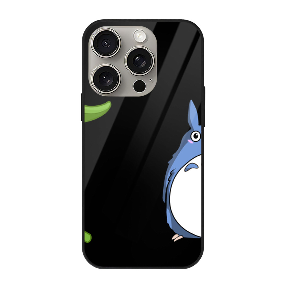 となりのトトロ 草壁メイ 草壁サツキ My Neighbor Totoro Satsuki Kusakabe Mei Kusakabe 【iPhone15Pro対応】スマホケース 耐衝撃＆黄変防止 背面ガラス