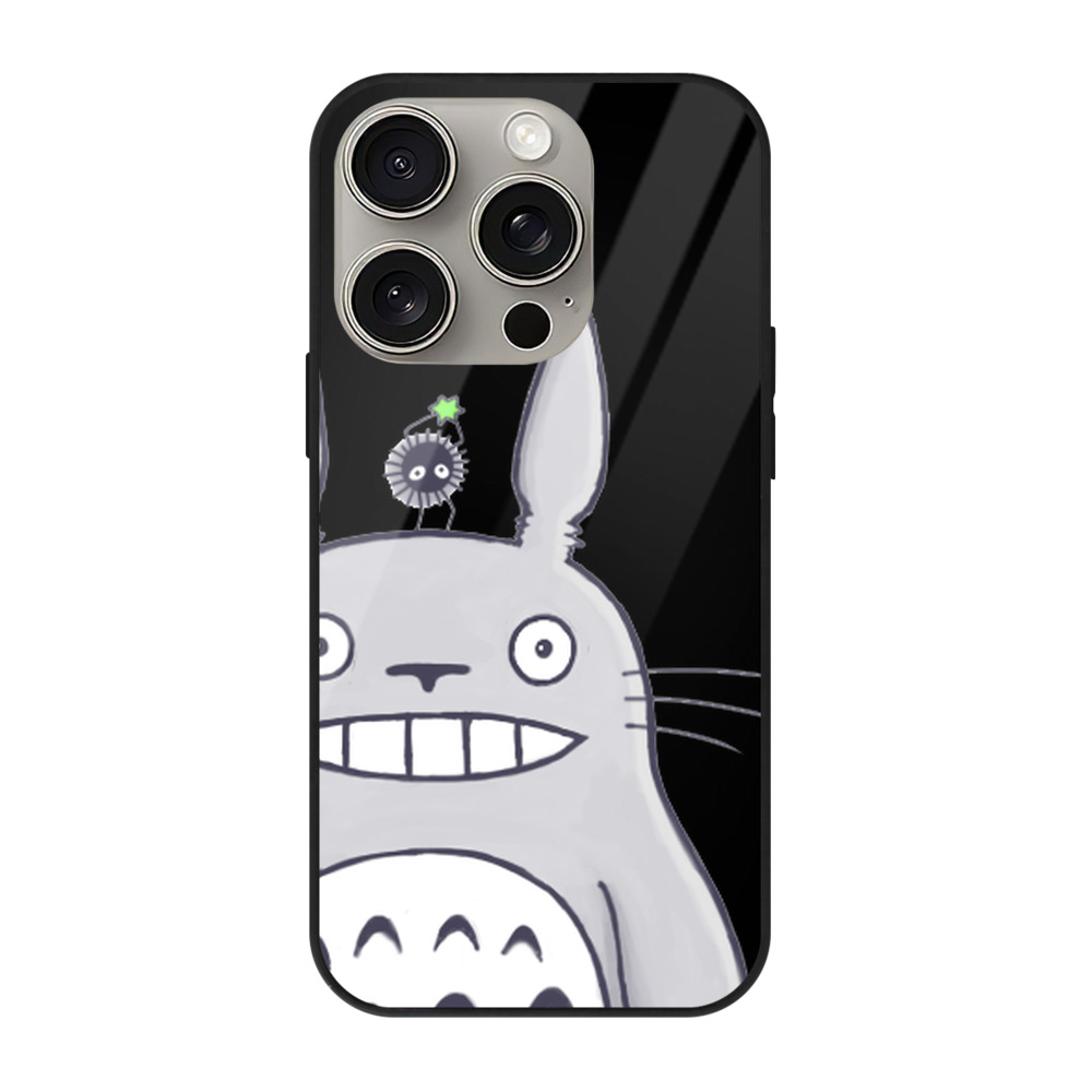 となりのトトロ 草壁メイ 草壁サツキ My Neighbor Totoro Satsuki Kusakabe Mei Kusakabe 【iPhone15Pro対応】スマホケース 耐衝撃＆黄変防止 背面ガラス