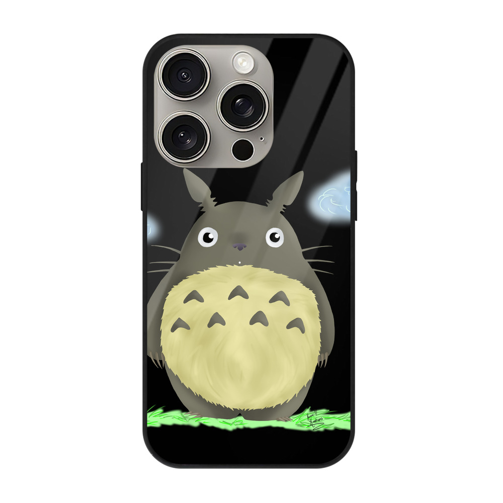 となりのトトロ 草壁メイ 草壁サツキ My Neighbor Totoro Satsuki Kusakabe Mei Kusakabe 【iPhone15Pro対応】スマホケース 耐衝撃＆黄変防止 背面ガラス