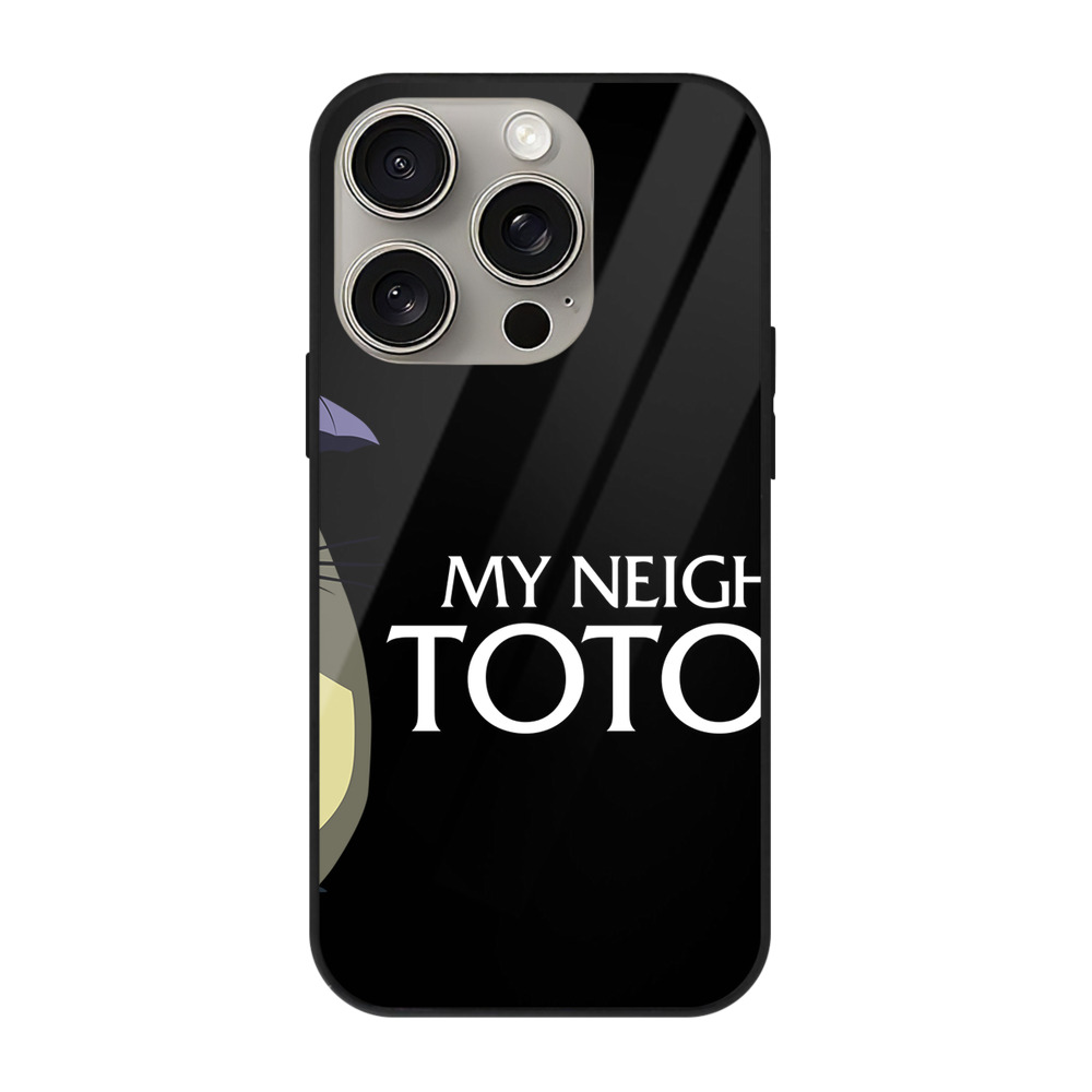 となりのトトロ 草壁メイ 草壁サツキ My Neighbor Totoro Satsuki Kusakabe Mei Kusakabe 【iPhone15Pro対応】スマホケース 耐衝撃＆黄変防止 背面ガラス