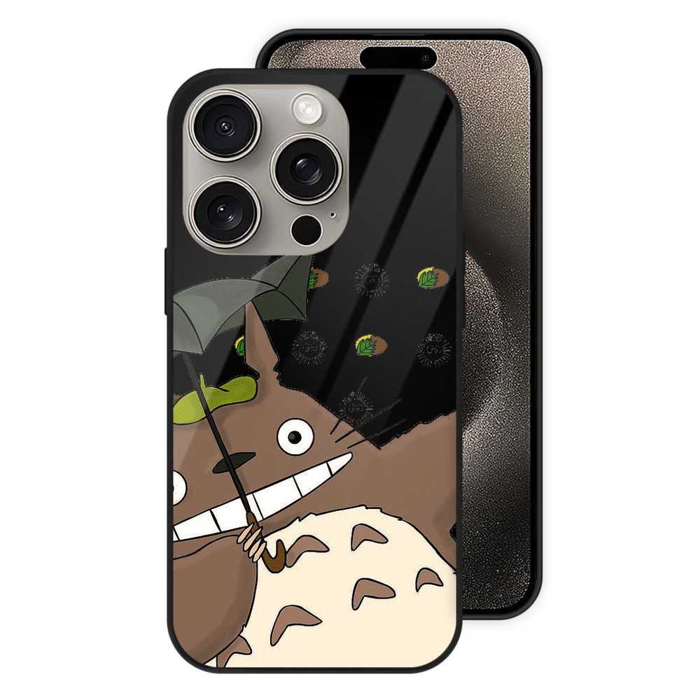 （画像用） となりのトトロ 草壁メイ 草壁サツキ My Neighbor Totoro Satsuki Kusakabe Mei Kusakabe 【iPhone15Pro対応】スマホケース 耐衝撃＆黄変防止 背面ガラス