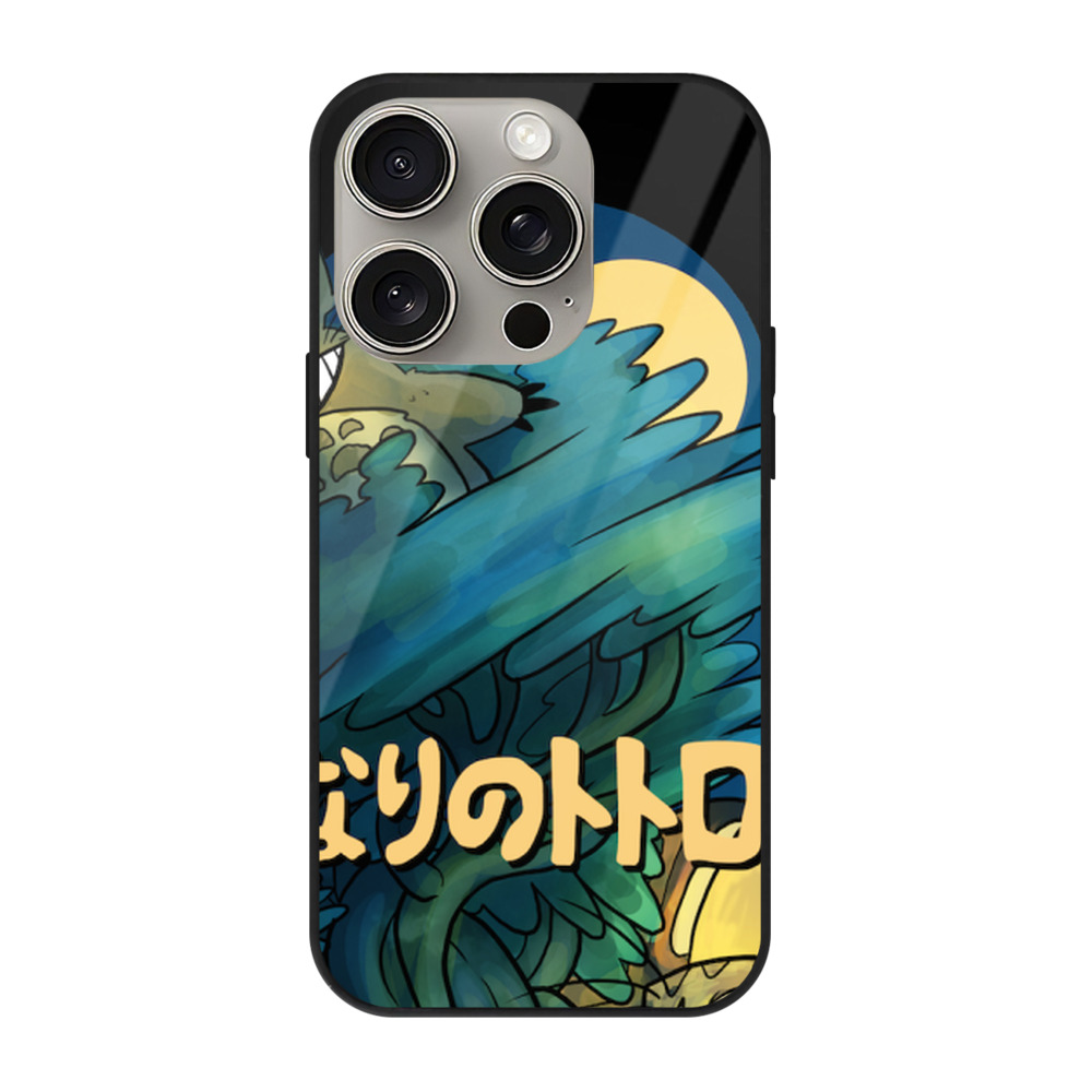 となりのトトロ 草壁メイ 草壁サツキ My Neighbor Totoro Satsuki Kusakabe Mei Kusakabe 【iPhone15Pro対応】スマホケース 耐衝撃＆黄変防止 背面ガラス