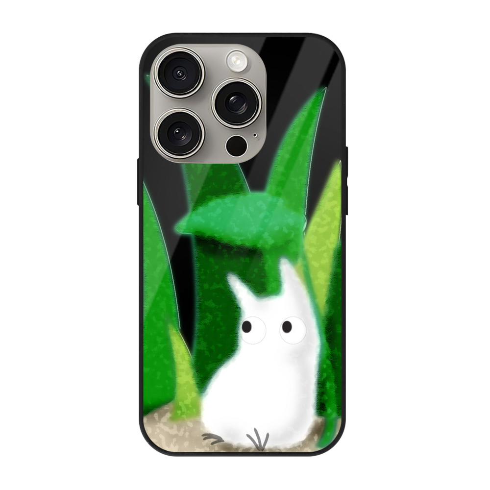 となりのトトロ 草壁メイ 草壁サツキ My Neighbor Totoro Satsuki Kusakabe Mei Kusakabe 【iPhone15Pro対応】スマホケース 耐衝撃＆黄変防止 背面ガラス