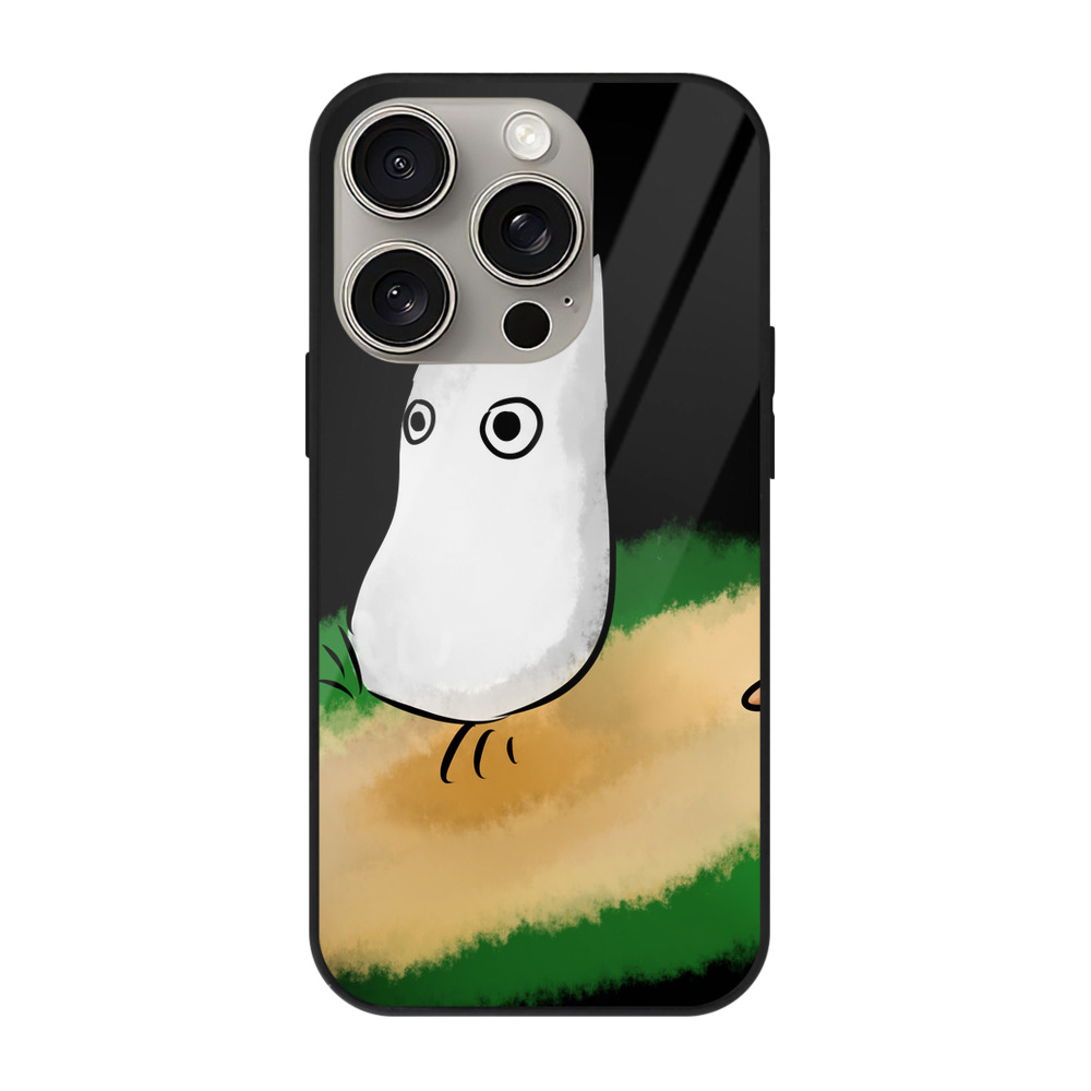 となりのトトロ 草壁メイ 草壁サツキ My Neighbor Totoro Satsuki Kusakabe Mei Kusakabe 【iPhone15Pro対応】スマホケース 耐衝撃＆黄変防止 背面ガラス