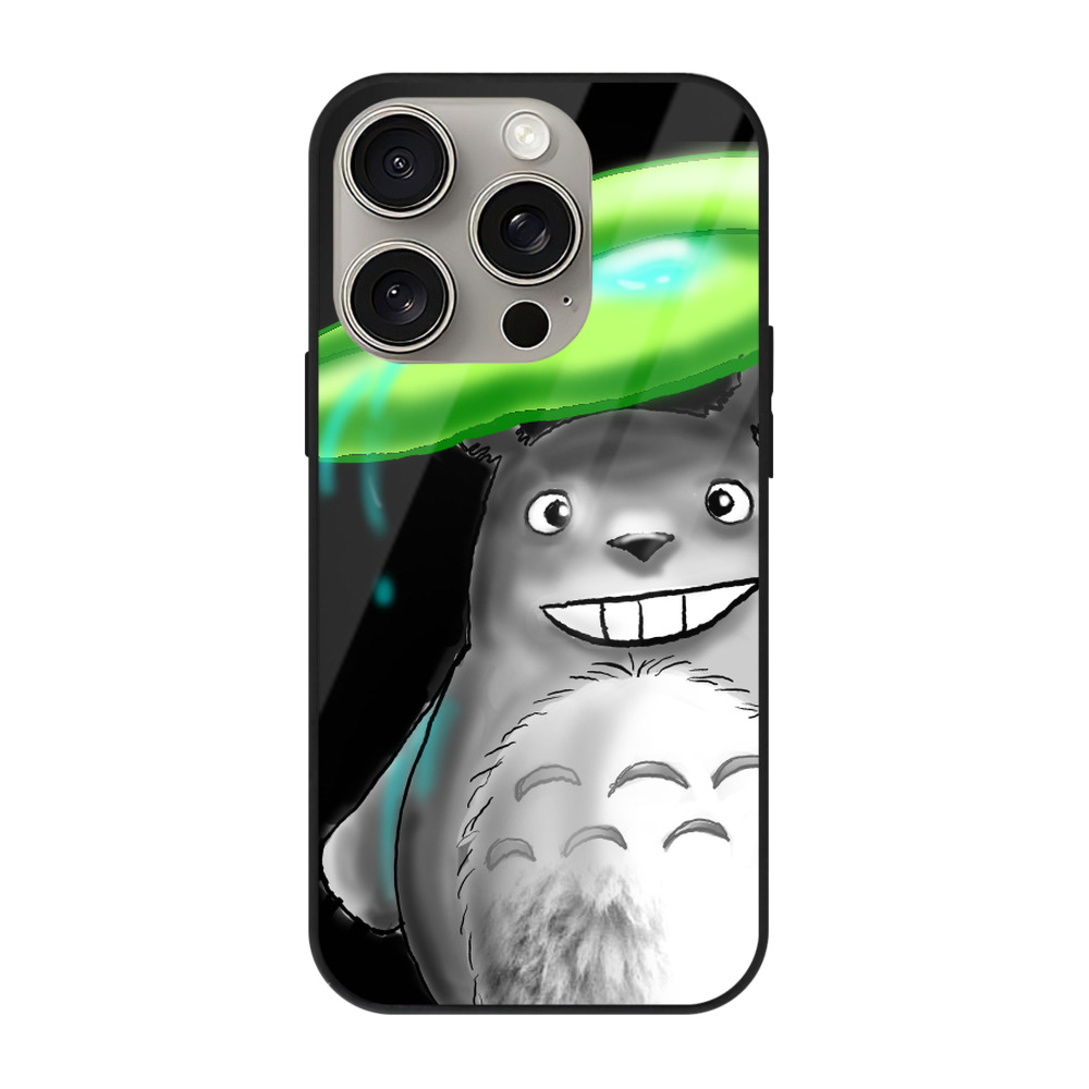 となりのトトロ 草壁メイ 草壁サツキ My Neighbor Totoro Satsuki Kusakabe Mei Kusakabe 【iPhone15Pro対応】スマホケース 耐衝撃＆黄変防止 背面ガラス