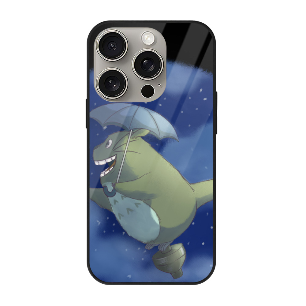 となりのトトロ 草壁メイ 草壁サツキ My Neighbor Totoro Satsuki Kusakabe Mei Kusakabe 【iPhone15Pro対応】スマホケース 耐衝撃＆黄変防止 背面ガラス