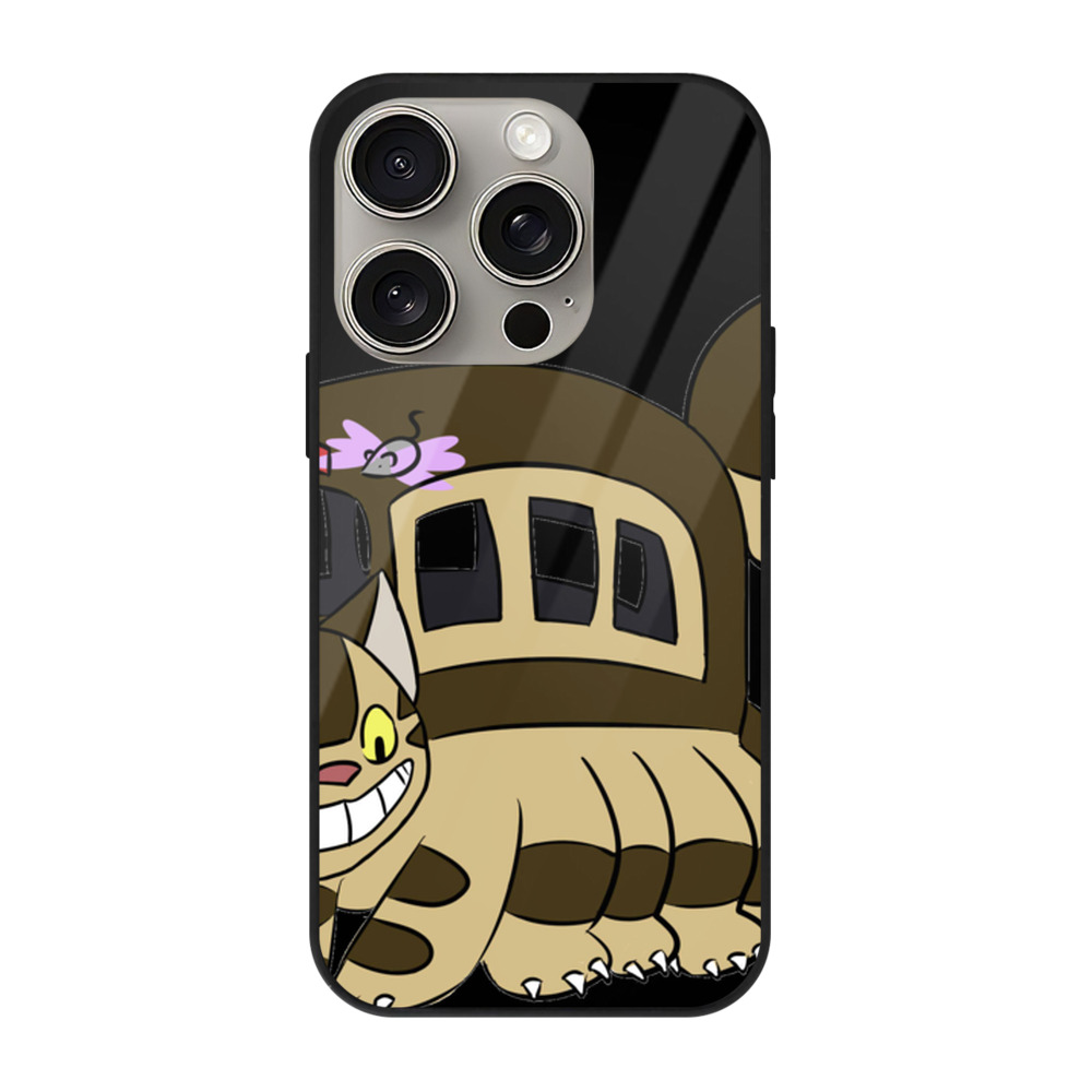 となりのトトロ 草壁メイ 草壁サツキ My Neighbor Totoro Satsuki Kusakabe Mei Kusakabe 【iPhone15Pro対応】スマホケース 耐衝撃＆黄変防止 背面ガラス