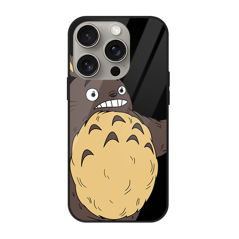 となりのトトロ 草壁メイ 草壁サツキ My Neighbor Totoro Satsuki Kusakabe Mei Kusakabe 【iPhone15Pro対応】スマホケース 耐衝撃＆黄変防止 背面ガラス