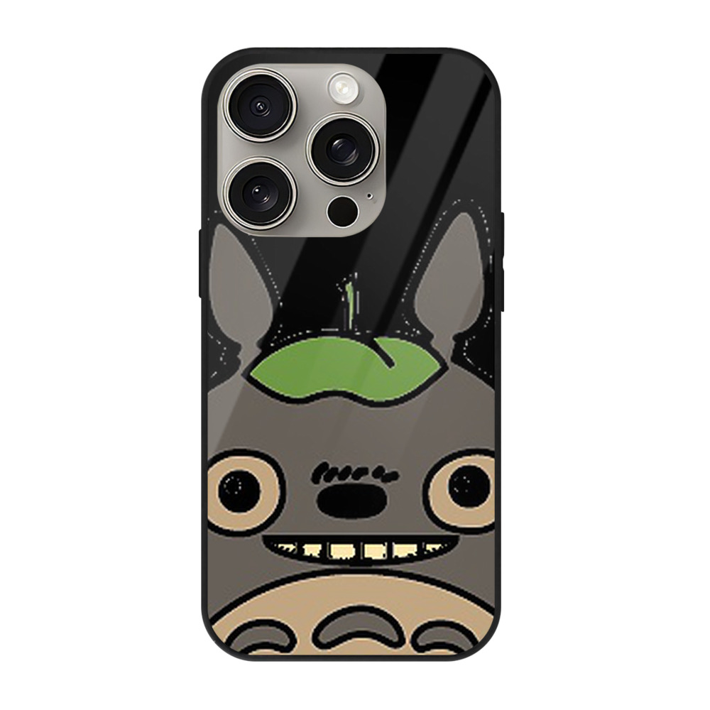 となりのトトロ 草壁メイ 草壁サツキ My Neighbor Totoro Satsuki Kusakabe Mei Kusakabe 【iPhone15Pro対応】スマホケース 耐衝撃＆黄変防止 背面ガラス