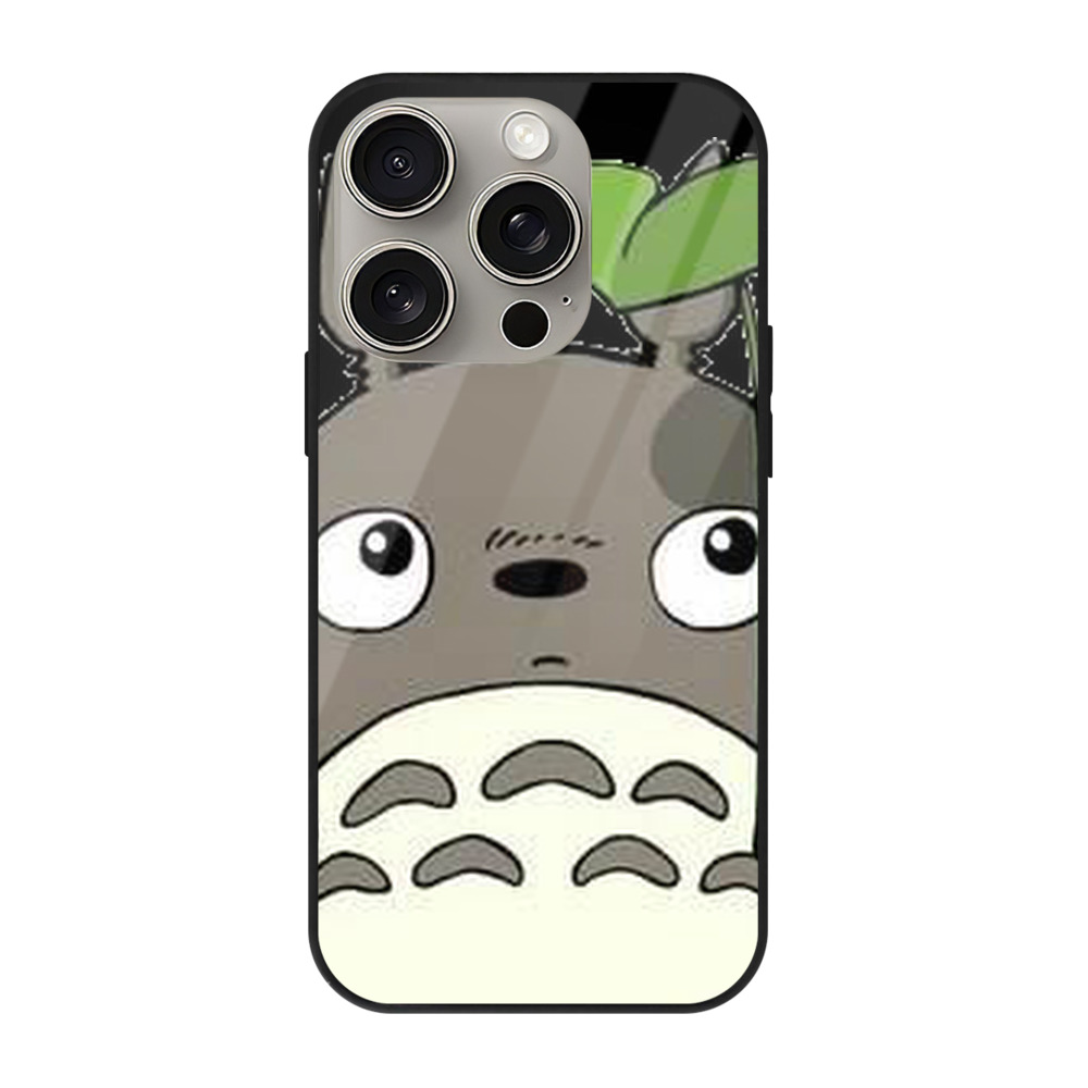 となりのトトロ 草壁メイ 草壁サツキ My Neighbor Totoro Satsuki Kusakabe Mei Kusakabe 【iPhone15Pro対応】スマホケース 耐衝撃＆黄変防止 背面ガラス