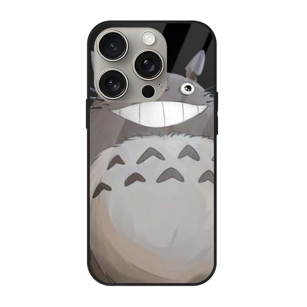 となりのトトロ 草壁メイ 草壁サツキ My Neighbor Totoro Satsuki Kusakabe Mei Kusakabe 【iPhone15Pro対応】スマホケース 耐衝撃＆黄変防止 背面ガラス