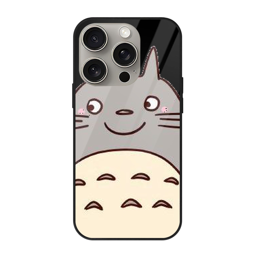 となりのトトロ 草壁メイ 草壁サツキ My Neighbor Totoro Satsuki Kusakabe Mei Kusakabe 【iPhone15Pro対応】スマホケース 耐衝撃＆黄変防止 背面ガラス