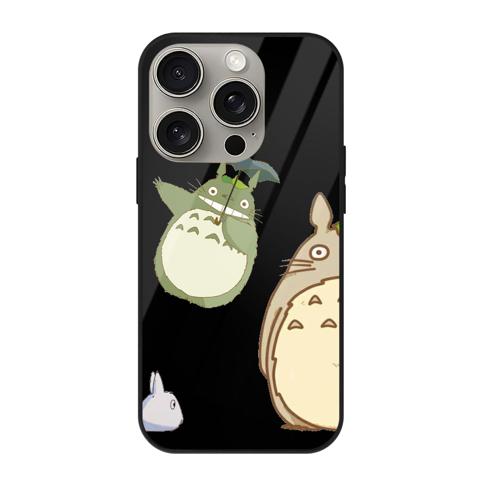 となりのトトロ 草壁メイ 草壁サツキ My Neighbor Totoro Satsuki Kusakabe Mei Kusakabe 【iPhone15Pro対応】スマホケース 耐衝撃＆黄変防止 背面ガラス