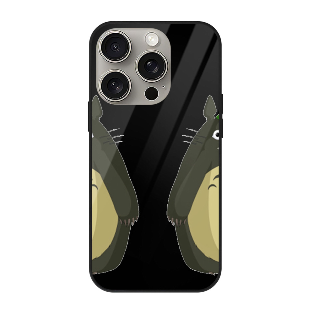 （画像用） となりのトトロ 草壁メイ 草壁サツキ My Neighbor Totoro Satsuki Kusakabe Mei Kusakabe 【iPhone15Pro対応】スマホケース 耐衝撃＆黄変防止 背面ガラス