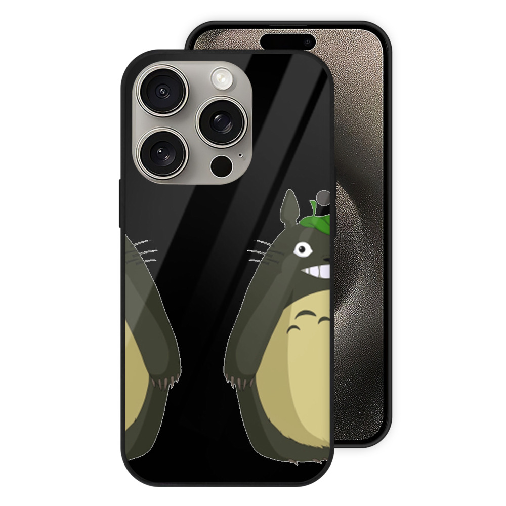 （画像用） となりのトトロ 草壁メイ 草壁サツキ My Neighbor Totoro Satsuki Kusakabe Mei Kusakabe 【iPhone15Pro対応】スマホケース 耐衝撃＆黄変防止 背面ガラス