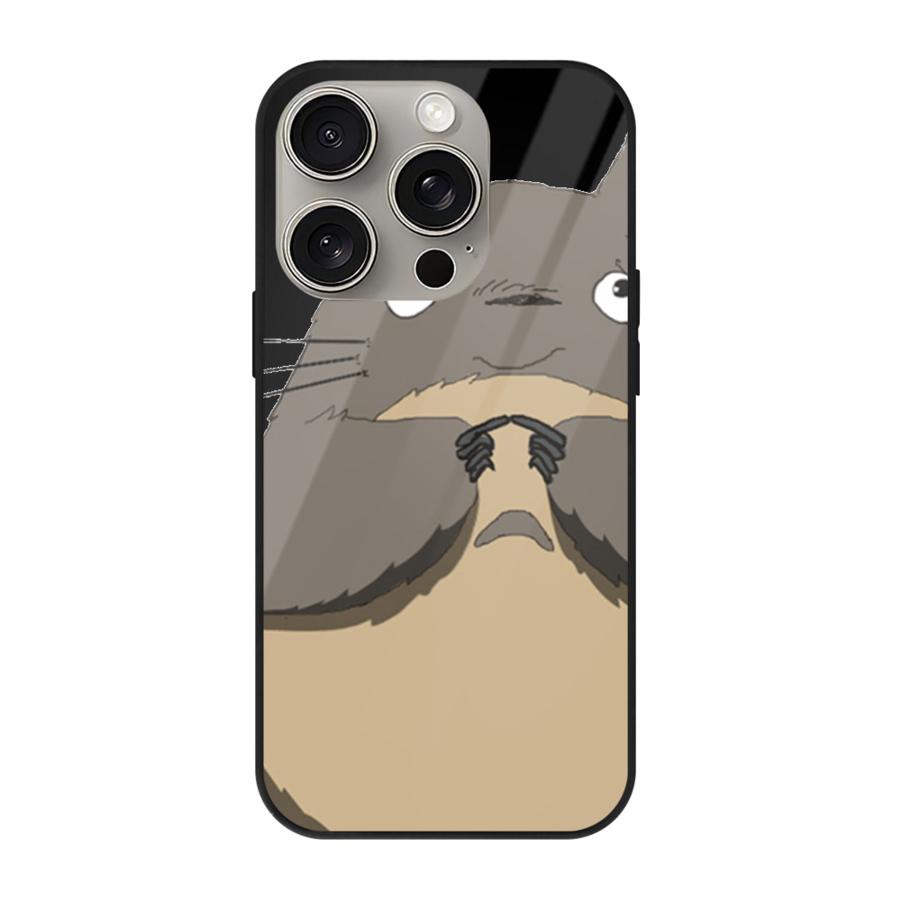 となりのトトロ 草壁メイ 草壁サツキ My Neighbor Totoro Satsuki Kusakabe Mei Kusakabe 【iPhone15Pro対応】スマホケース 耐衝撃＆黄変防止 背面ガラス