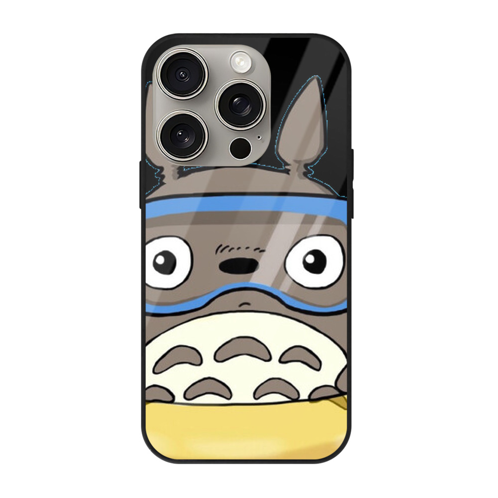 となりのトトロ 草壁メイ 草壁サツキ My Neighbor Totoro Satsuki Kusakabe Mei Kusakabe 【iPhone15Pro対応】スマホケース 耐衝撃＆黄変防止 背面ガラス