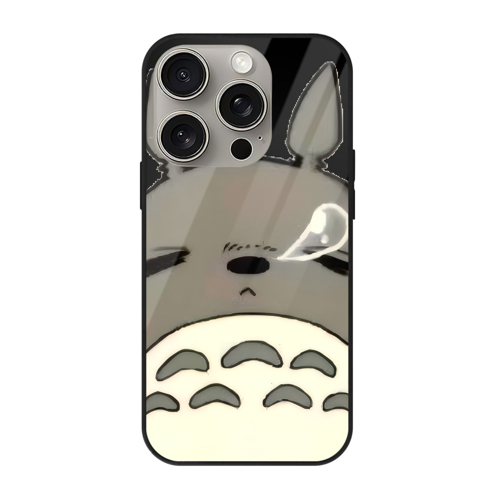 （画像用） となりのトトロ 草壁メイ 草壁サツキ My Neighbor Totoro Satsuki Kusakabe Mei Kusakabe 【iPhone15Pro対応】スマホケース 耐衝撃＆黄変防止 背面ガラス