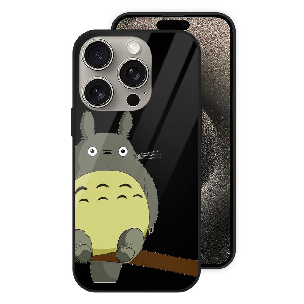 （画像用） となりのトトロ 草壁メイ 草壁サツキ My Neighbor Totoro Satsuki Kusakabe Mei Kusakabe 【iPhone15Pro対応】スマホケース 耐衝撃＆黄変防止 背面ガラス