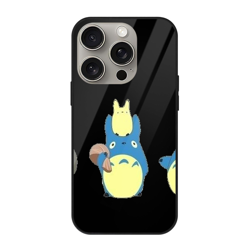 となりのトトロ 草壁メイ 草壁サツキ My Neighbor Totoro Satsuki Kusakabe Mei Kusakabe 【iPhone15Pro対応】スマホケース 耐衝撃＆黄変防止 背面ガラス