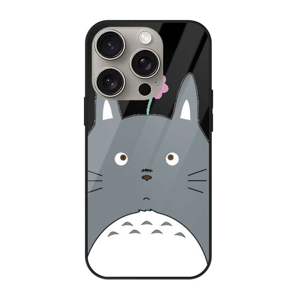 となりのトトロ 草壁メイ 草壁サツキ My Neighbor Totoro Satsuki Kusakabe Mei Kusakabe 【iPhone15Pro対応】スマホケース 耐衝撃＆黄変防止 背面ガラス