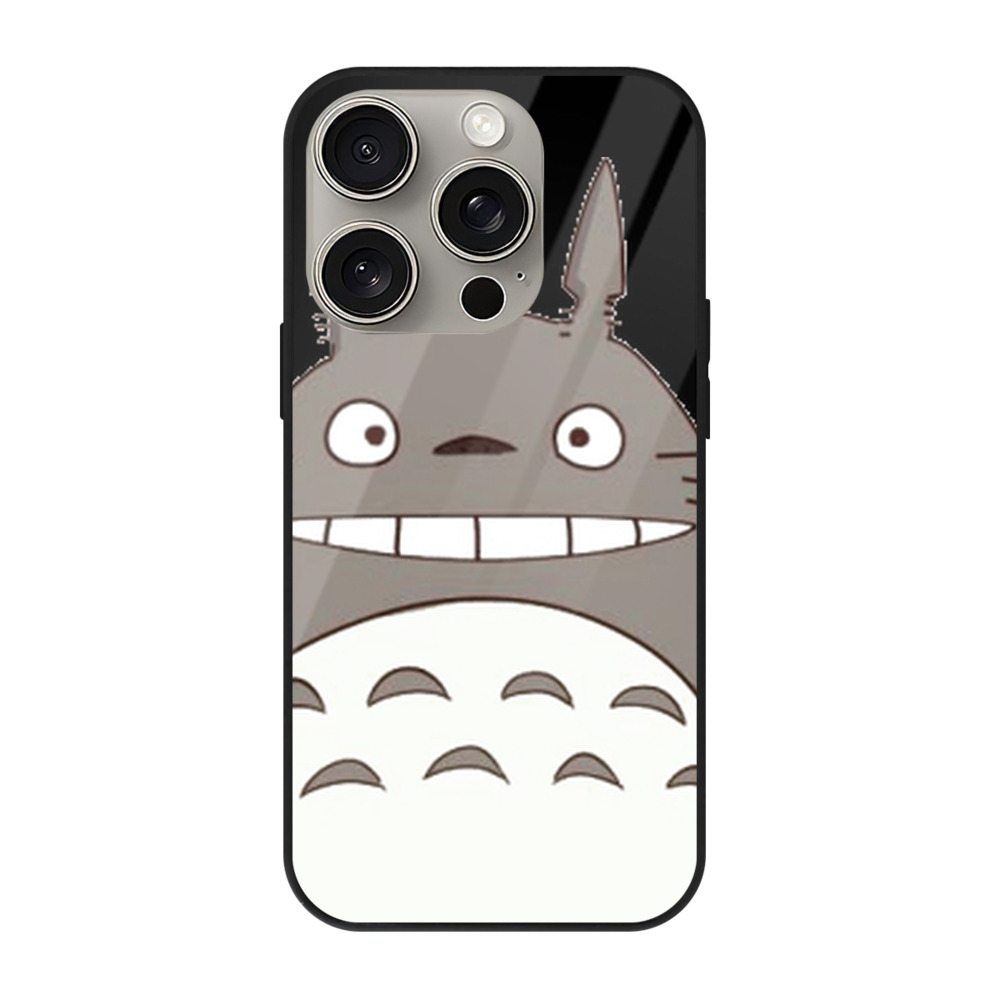 （画像用） となりのトトロ 草壁メイ 草壁サツキ My Neighbor Totoro Satsuki Kusakabe Mei Kusakabe 【iPhone15Pro対応】スマホケース 耐衝撃＆黄変防止 背面ガラス