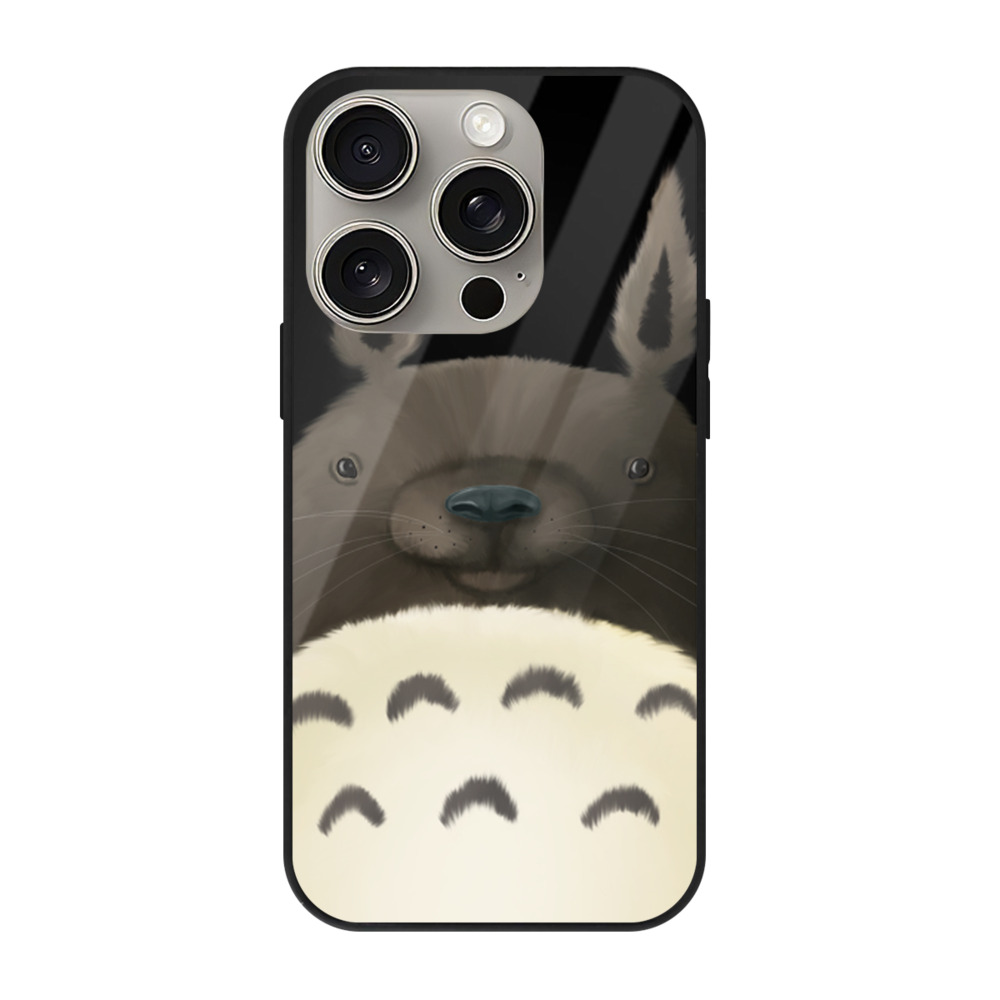 となりのトトロ 草壁メイ 草壁サツキ My Neighbor Totoro Satsuki Kusakabe Mei Kusakabe 【iPhone15Pro対応】スマホケース 耐衝撃＆黄変防止 背面ガラス