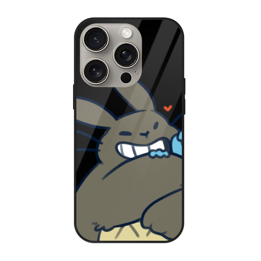 となりのトトロ 草壁メイ 草壁サツキ My Neighbor Totoro Satsuki Kusakabe Mei Kusakabe 【iPhone15Pro対応】スマホケース 耐衝撃＆黄変防止 背面ガラス