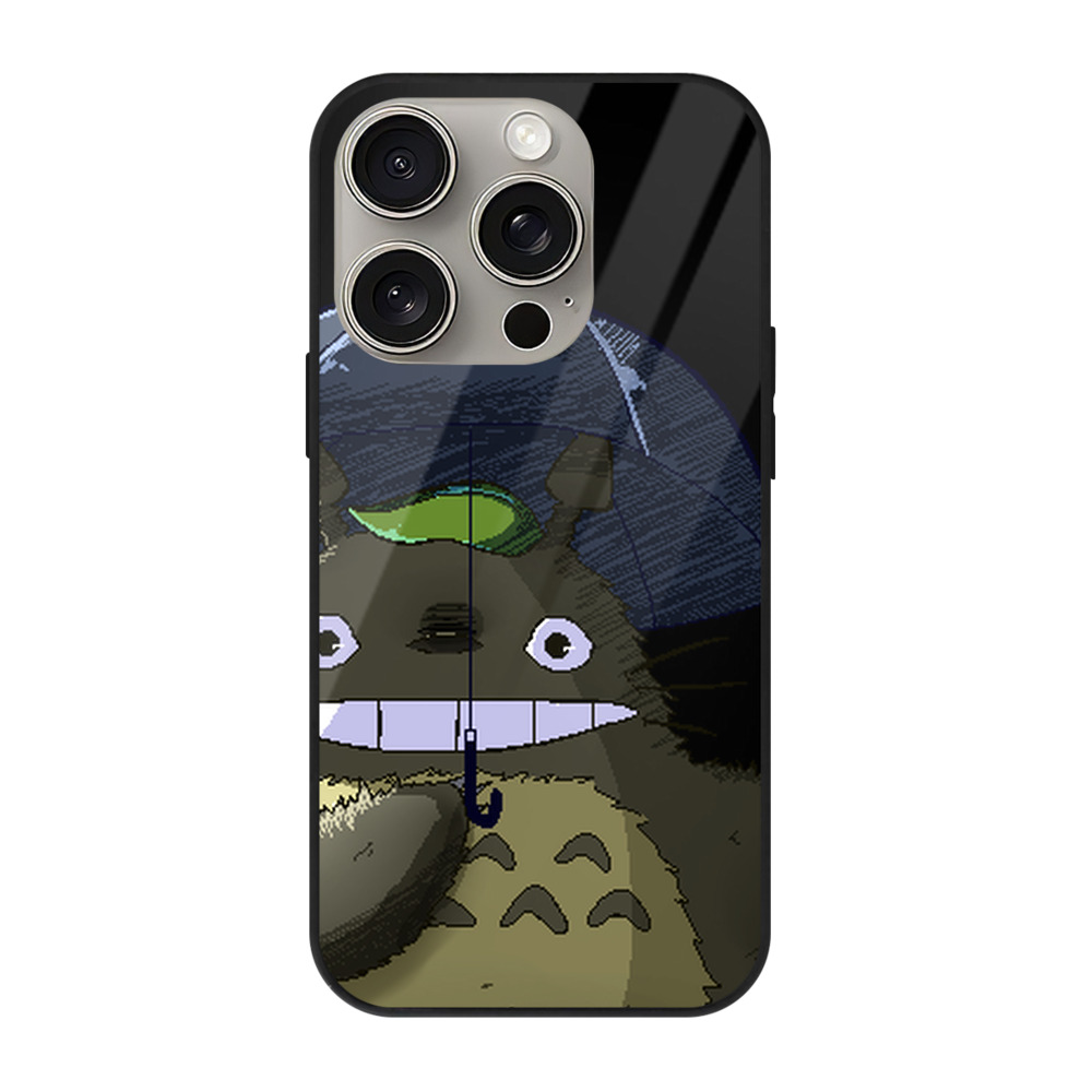 となりのトトロ 草壁メイ 草壁サツキ My Neighbor Totoro Satsuki Kusakabe Mei Kusakabe 【iPhone15Pro対応】スマホケース 耐衝撃＆黄変防止 背面ガラス