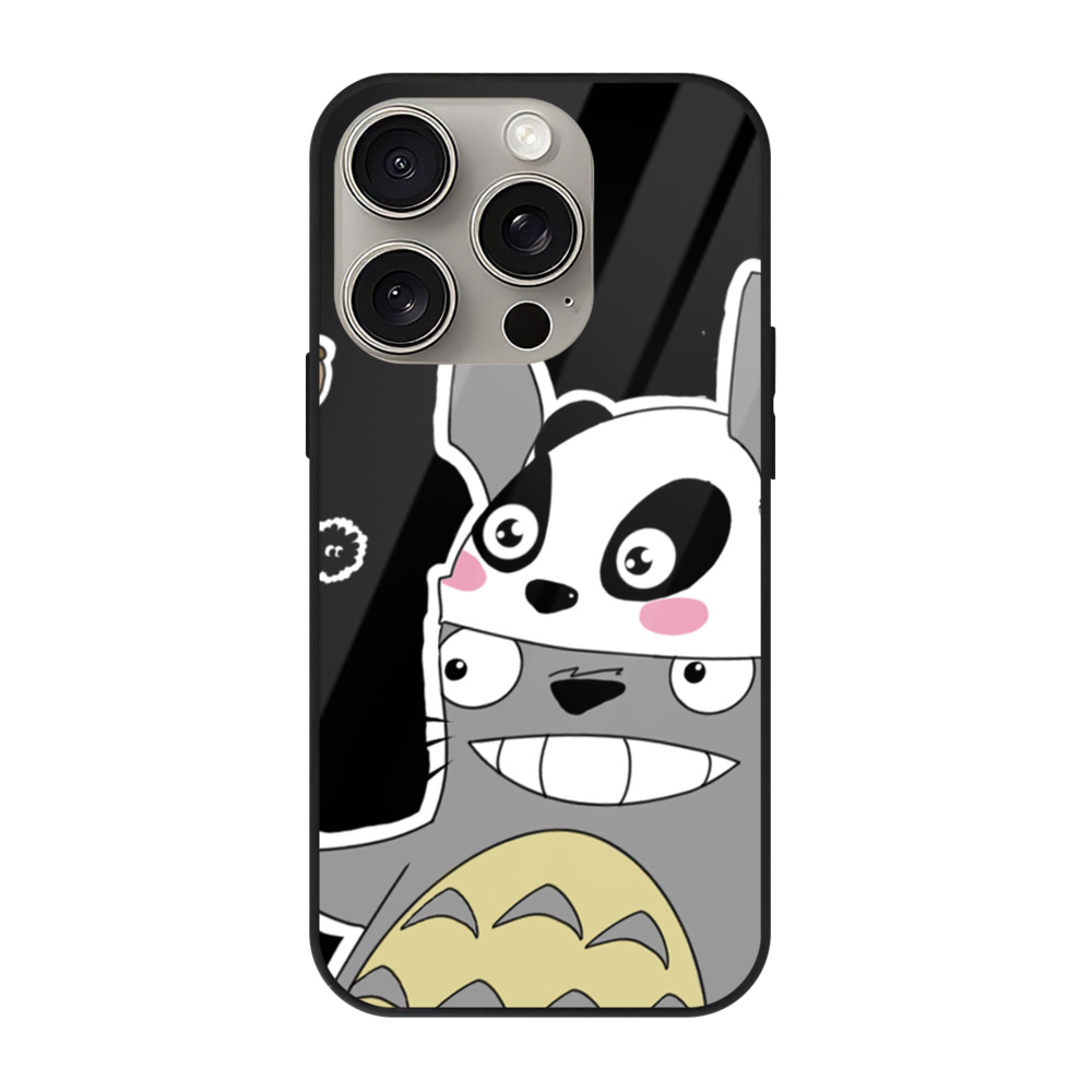 となりのトトロ 草壁メイ 草壁サツキ My Neighbor Totoro Satsuki Kusakabe Mei Kusakabe 【iPhone15Pro対応】スマホケース 耐衝撃＆黄変防止 背面ガラス