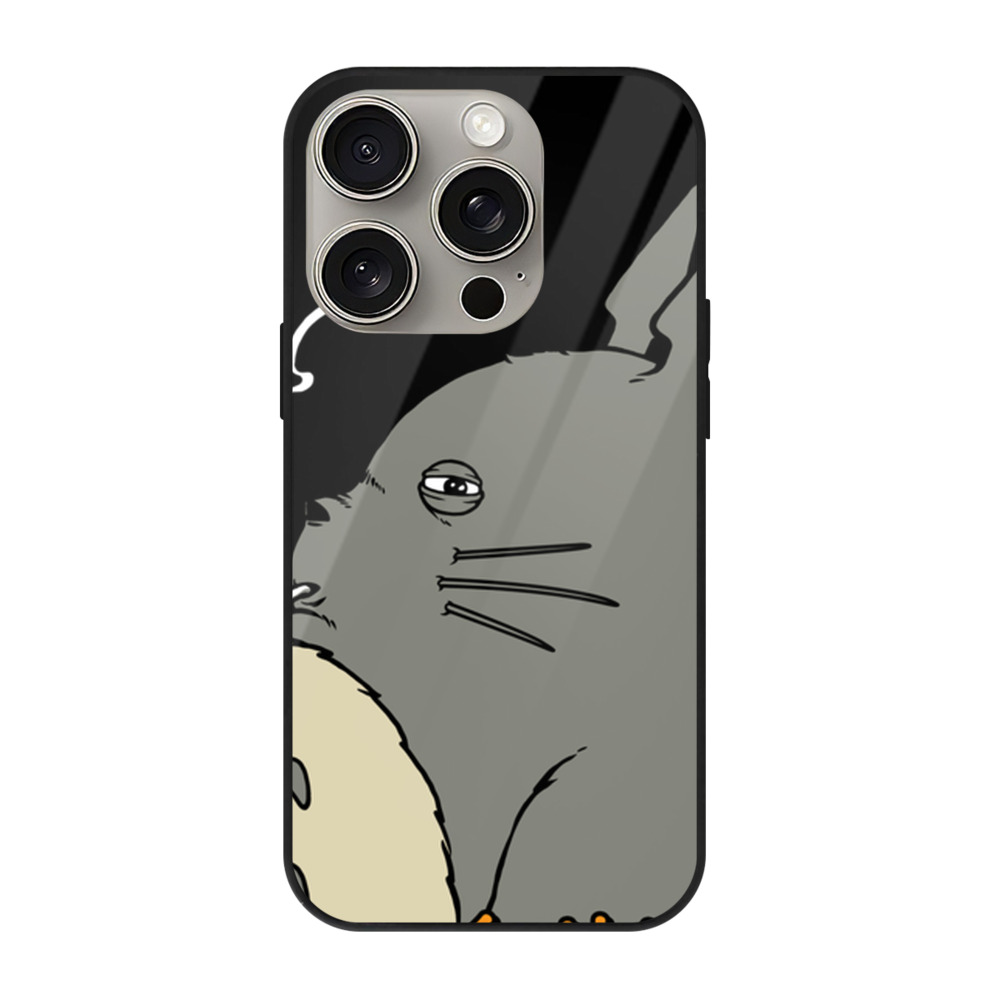 となりのトトロ 草壁メイ 草壁サツキ My Neighbor Totoro Satsuki Kusakabe Mei Kusakabe 【iPhone15Pro対応】スマホケース 耐衝撃＆黄変防止 背面ガラス