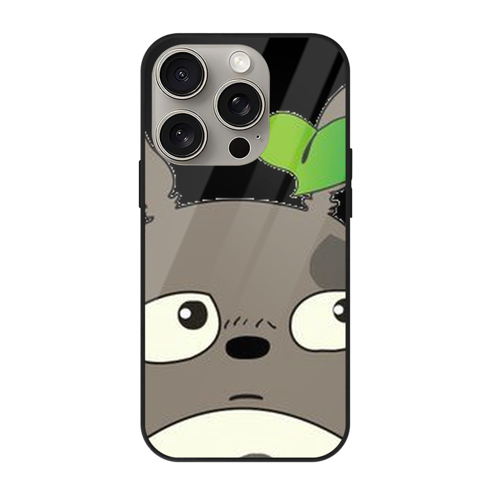 となりのトトロ 草壁メイ 草壁サツキ My Neighbor Totoro Satsuki Kusakabe Mei Kusakabe 【iPhone15Pro対応】スマホケース 耐衝撃＆黄変防止 背面ガラス