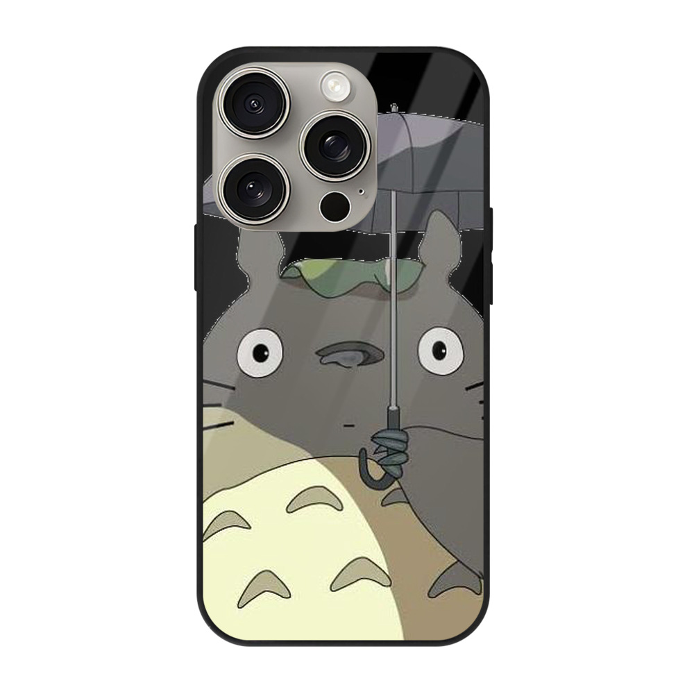 となりのトトロ 草壁メイ 草壁サツキ My Neighbor Totoro Satsuki Kusakabe Mei Kusakabe 【iPhone15Pro対応】スマホケース 耐衝撃＆黄変防止 背面ガラス